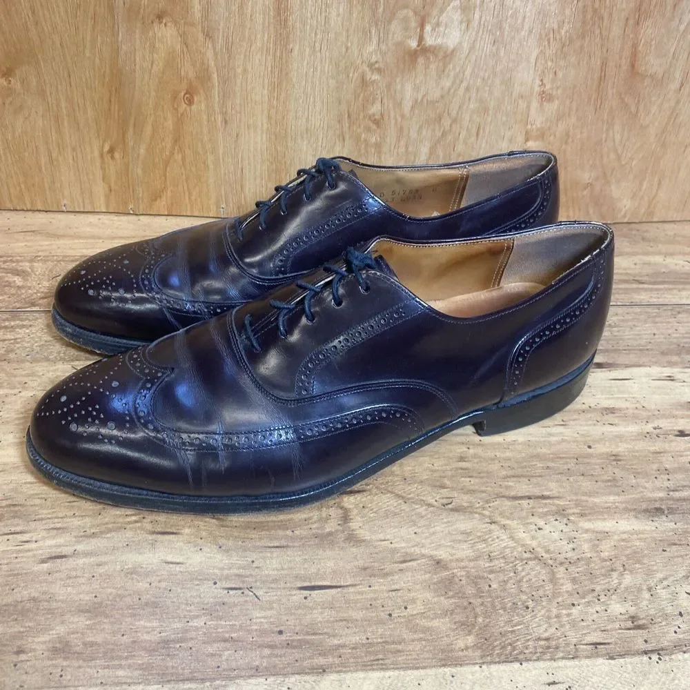 Johnston & Murphy Optima Wingtip Oxford‎ Dress Shoes 22-2923 USA Men's 9.5 D